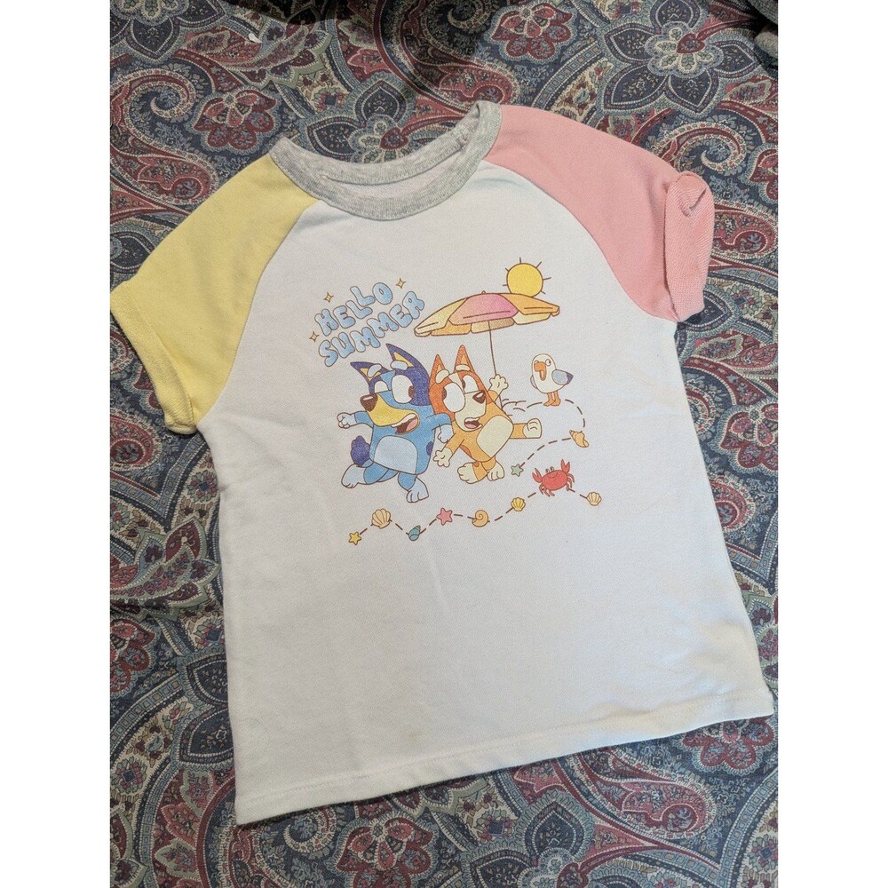 Bluey and Bingo Hello Summer t-shirt for girls size 5T brand new